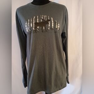 Infinity Blue grey Moose Long Sleeve Shirt